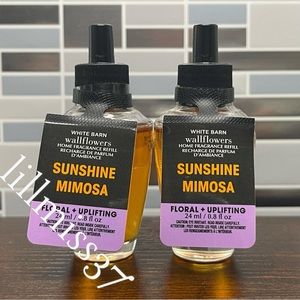 2X SUNSHINE MIMOSA Bath & Body Works Wallflower Refill Bulb Bundle